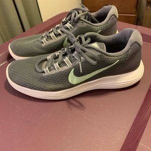 Grey and mint green Nike Lunarlon